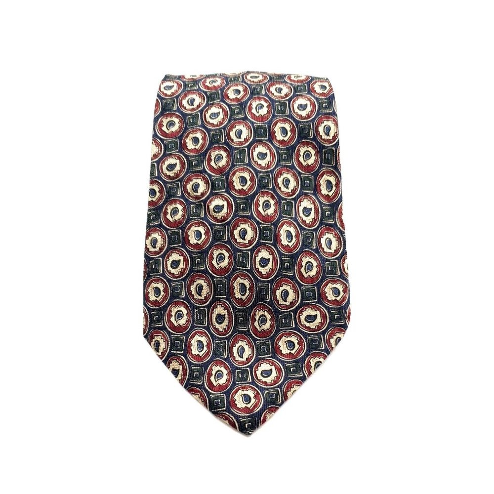 Brandini Mens Dress Tie 100% Silk Business Shirt Accessory Hand Made Vintage